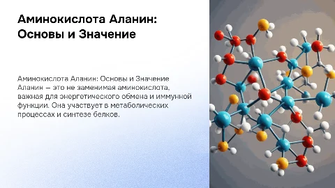 аминокислота аланин