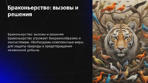 Браконьерство.Основные проблемы и их решение
