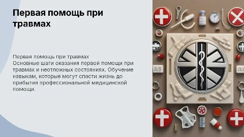 Первая помощь при травмах и неотложных состояниях