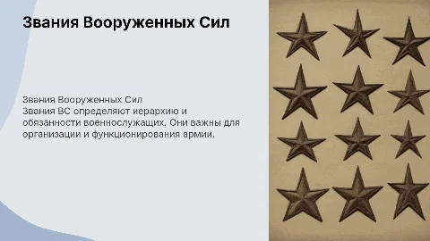звание ВС