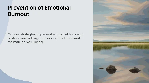 Prevention of "Emotional Burnout" in Professional Activity