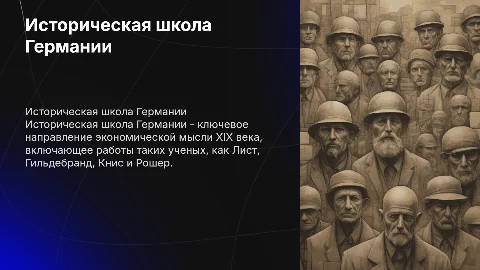 Методологические особенности исторической школы Германии