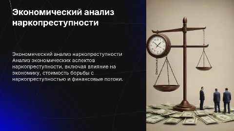ЭКОНОМИЧЕСКИЙ АНАЛИЗ НАРКОПРЕСТУПНОСТИ
