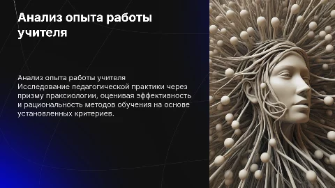 Анализ опыта работы учителя с праксиологических позиций