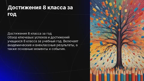 Достижение 8 класса за учебный год