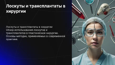 Лоскуты и трансплантаты в пластической хирургии