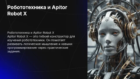 Робототехника. Конструктор Apitor Robot X