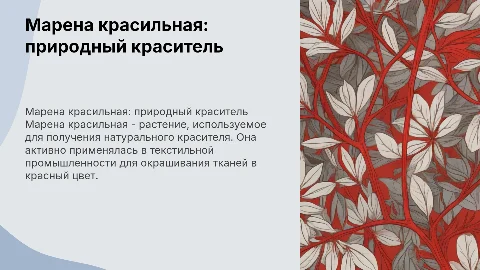 Марена красильная