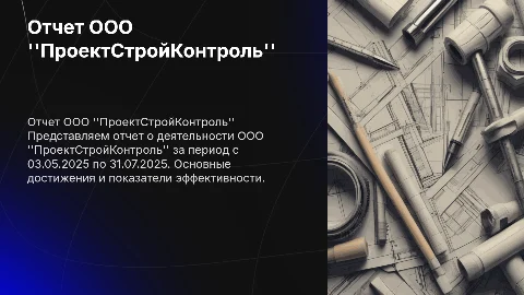 Отчет ООО "ПроектСтройКонтроль" за 2025 год