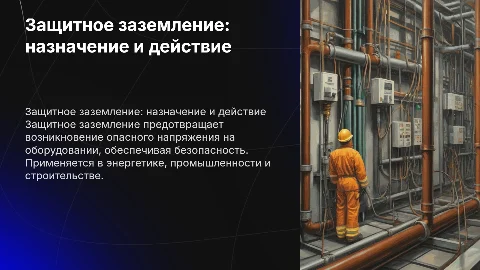 Защитное заземление: назначение и применение в энергетике