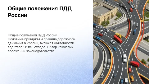 Россия общие положения ПДД