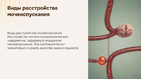Виды расстройства мочеиспусканию