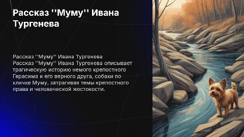 рассказ "Муму" тургенев