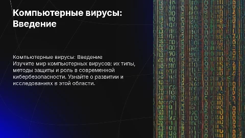 Компьютерные вирусы: типы, защита и безопасность