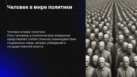 по теме “Человек в политическом измерении”