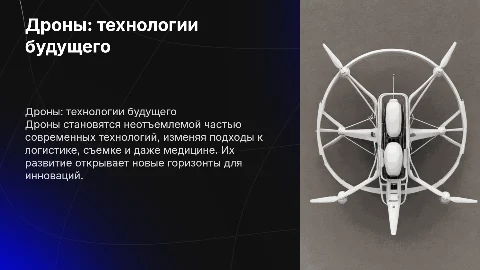 Дроны - настоящее и будущее