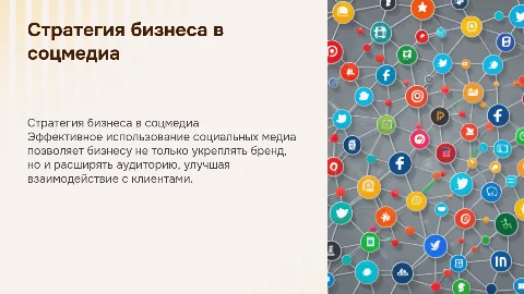 Формирование стратегии продвижения бизнеса в соцмедиа