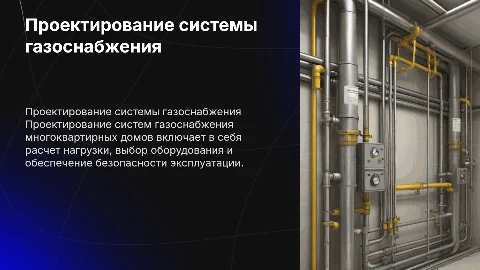 проектирование системы газоснабжения многоквартирного дома