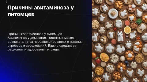 Причины авитаминоза у домашних животных