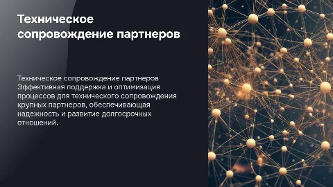 Техническое сопровождение крупных партнеров