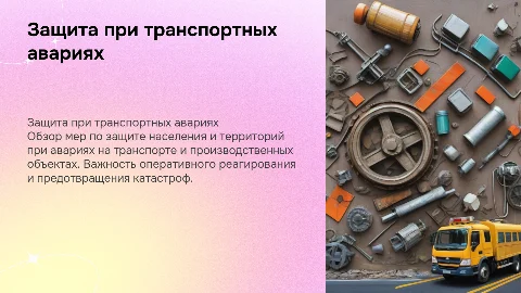 Защита населения и территорий при авариях на транспорте
