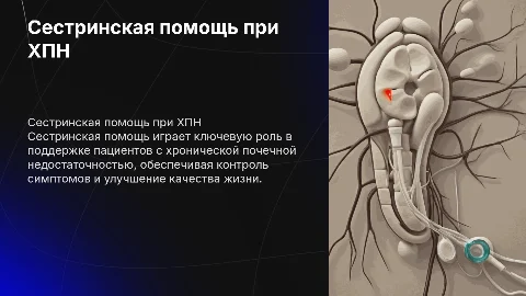 сестринская помощь при хронической почечной недостаточности