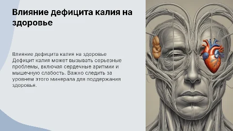 Влияние дефицита калия на здоровье человека