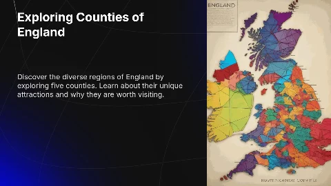 Презентация: Explore 5 Counties in England: A Presentation Guide