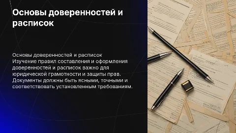 ПРАВИЛА СОСТАВЛЕНИЯ И ОФОРМЛЕНИЯ ДОВЕРЕННОСТЕЙ И РАСПИСОК»
