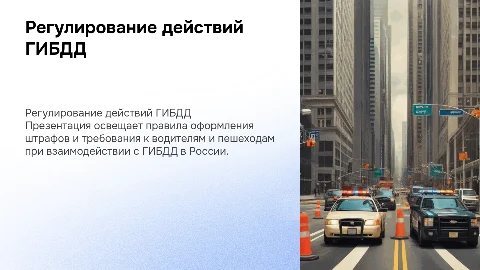 Регулирование действий ГИБДД: оформление штрафов и требования