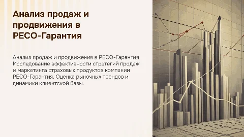 Анализ продаж и эффективность продвижения страховых продуктов