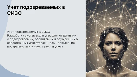 Создание базы учета подозреваемых в СИЗО