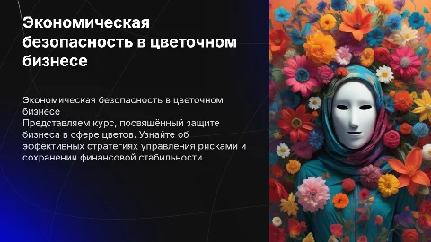 Образовательный Курс "Экономическая безопасность в цветочном бизнесе"
