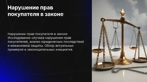 Нарушение закона покупателя