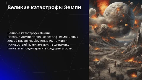 великие катастрофы в истории Земли, их причины и последствия