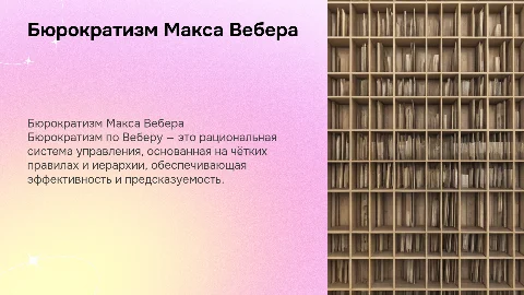 Бюрократизм Макса Вебера