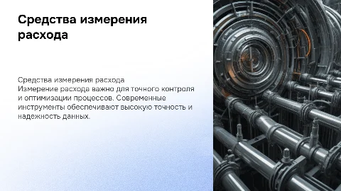 Средства измерения расхода