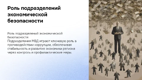 Роль подразделений экономической безопасности МВД России
