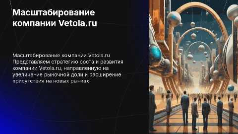 Масштабирование компании Vetola.ru
