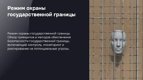 режим охраны государственной границы