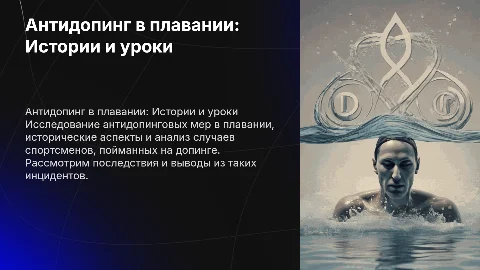 Антидопинг в плавании: Истории и уроки для спортсменов
