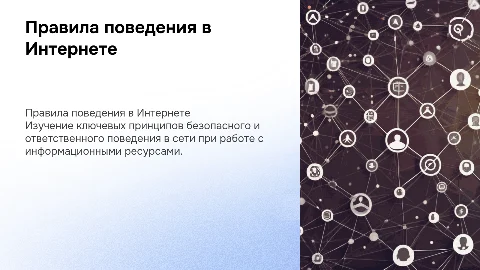 Правила поведения пользователей в сети Интернет