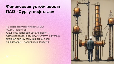 Оценка финансовой устойчивости ПАО «Сургутнефтегаз»