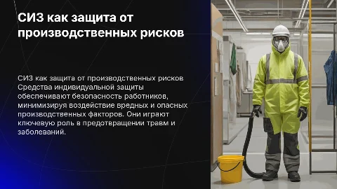СИЗ как мера защиты от вредных производственных факторов