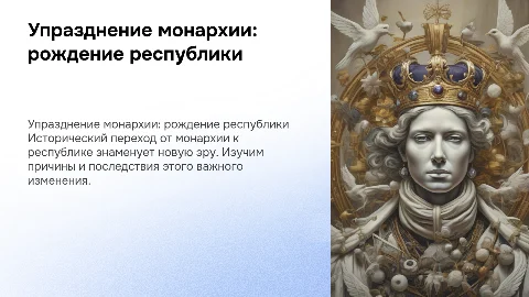 Упразднение монархии и провозглашение республики