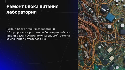 Ремонт лабораторного блока питания