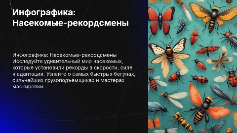 Инфографика насекомые рекордсмены