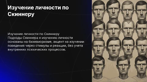 Основные подходы к изучению личности по Берресу Скиннеру