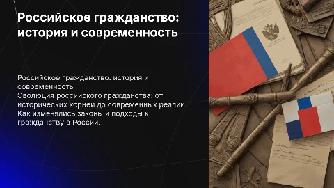 Российское гражданство: история и современность