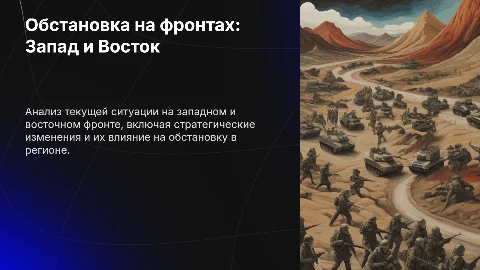 Обстановка на западном и восточном фронте